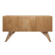 Buffet SAWYER - MDF - Bois naturel - 3 portes - L 160 x P 42 x H 85 cm