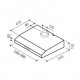 Hotte décorative - ELICA - KREA LX IX/F/90 - l 89,9 x P 51 x H 13,2 cm