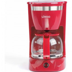 LIVOO DOD163R Cafetiere électrique - Rouge