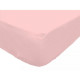 SOLEIL d'OCRE Drap housse Camille - Coton percale - 180 x 200 cm - Rose
