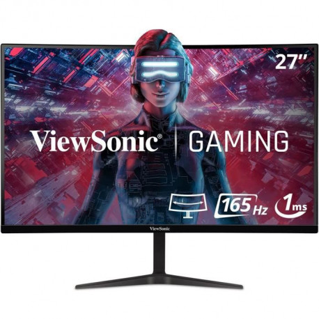 Ecran PC Gamer Incurvé - VIEWSONIC - 27 - VX2718-2KPC-MHD - QHD - Dalle VA - 1 ms - 165 Hz - 2 x HDMI / DisplayPort -