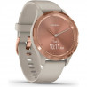 Garmin - Vivomove 3S - Montre Connectée a Aiguilles Mécaniques et écran Tactile - Suivi GPS a Cadran 39 mm - Rose Gold/ Navy