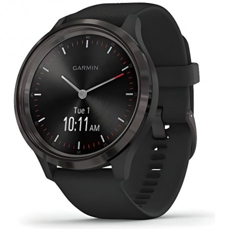 Garmin vivomove 3 - Montre connectée avec aiguilles mécaniques et écran tactile - Black
