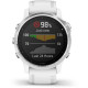 GARMIN Fenix 6S - Montre connectée GPS Multi-sports & Santé - Haut de Gamme - Garmin Pay - Silver bracelet blanc - Cadran 42 mm