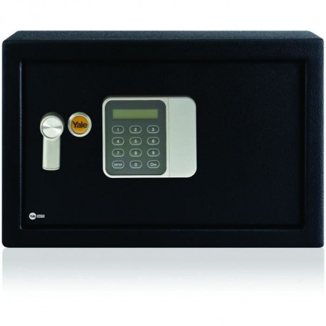 Yale YSG/250/DB1 Coffre-Fort Electronique en Acier pour Hôtel, Code + Clés, Format 25 × 35 × 25 cm (16L)