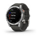 GARMIN Epix - Montre GPS de sport connectée - Acier, Silver avec bracelet gris