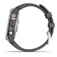 GARMIN Epix - Montre GPS de sport connectée - Acier, Silver avec bracelet gris