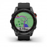 GARMIN Fenix 7S Solar - Montre GPS de sport connectée - Gray avec bracelet noir