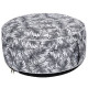 HOME DECO FACTORY Pouf gonflable natural wild - Blanc et noir - M6