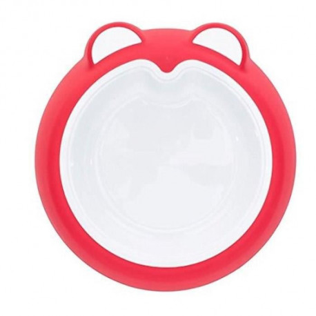 BADABULLE Assiette Anti Dérapante - Rose