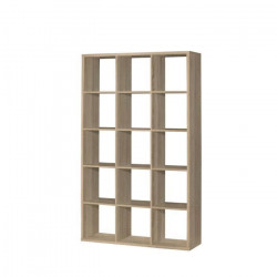 Etagere 15 niches - Décor papier chene sonoma - MAURO