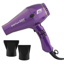 Seche-cheveux PARLUX 3200 Plus - 1900W - Débit d'air 71m3 / h - 1900 Watt - 4 températures - 2 vitesses - Violet