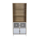 Bibliotheque 4 portes - Pieds en métal blanc - ARTY