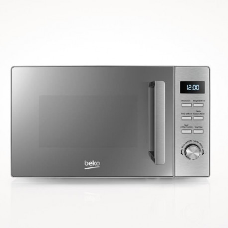 Micro-ondes Solo BEKO MOF23110IX - 23 litres - Façade Inox et porte miroir