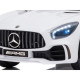 E-ROAD - Mercedes GT-R AMG 12V Roues gomme + Télécommande - Blanche