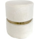 HOME DECO FACTORY Pouf imitation fourrure Aurea