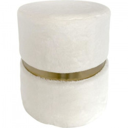 HOME DECO FACTORY Pouf imitation fourrure Aurea