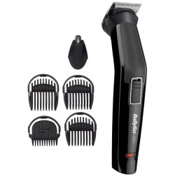 BABYLISS MT725E - Tondeuse multifonction 6 en 1 - Sans fil - 60min d'autonomie - 2 accessoires interchangeables - Tetes lavables