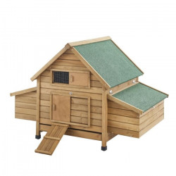 Poulailler en sapin Nestie - 150x100x96cm - Bois -  4 a 6 poules