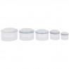 GARBOLINO set 5 boites mesures officielles (1l-3/4l-1/2l-1/4l-1/8l)