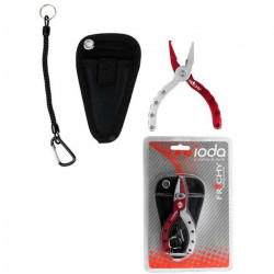 IODA Pince en aluminium Frichy Multifonctions - Avec holster et dragonne - 11,5 cm - 4.5