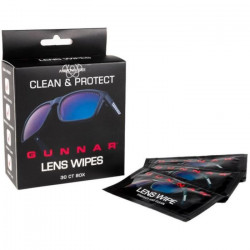 GUNNAR - Pack de 30 lingettes nettoyantes pour lunettes anti-lumiere beue