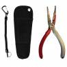 IODA Pince en aluminium Frichy Multifonctions - Avec holster et dragonne - 16,5 cm - 6.5