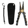 IODA Pince en aluminium Frichy Multifonctions - Avec holster et dragonne - 17,5 cm - 7.0 CAMO