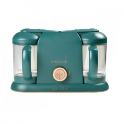 BEABA, Babycook Duo, Robot Bébé 4 en 1 Mixeur-cuiseur, Contenance XXL 2200 ml - Pine Green