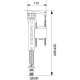 WIRQUIN Robinet flotteur Jollyfill - Alimentation basse - Télescopique - 3/8 laiton