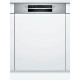Lave-vaisselle encastrable BOSCH SGI4HVS31E Série 4 - 13 couverts - Induction - L60cm - 46 dB - Bandeau Inox