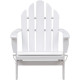 Fauteuil de jardin inclinable en Acacia FSC - 72,5 x 89,5 x H.94 cm - Blanc