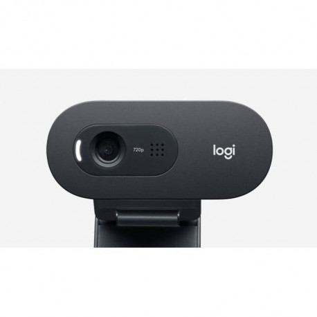 LOGITECH - Webcam HD C505 - USB HD 720p - Microphone Longue Portée - Compatible avec PC ou Mac - Gris Noir