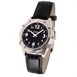 Montre parlante ORIUM Casual - Voix masculine - 24 x 4 x 1 cm - Noir et blanc