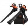 BLACK+DECKER - Aspirateur, Souffleur, Broyeur de feuilles filaire 3000W - BEBLV300-QS  Livré avec tuyau flexible et sac a do…