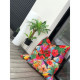 COTTON WOOD Maxi Coussin imprimé Toucan - 110 x 130 cm