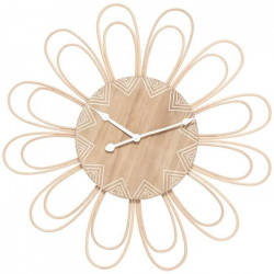 Horloge rotin fleur D58