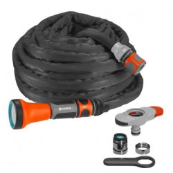 GARDENA Kit tuyau Liano + adaptateur de robinet d'intérieur  Longueur 10m  Ø13mm  Kit complet  Garantie 30 ans (18427-20)