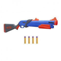 NERF - Fortnite Blaster Pump SG - mécanisme a pompe et 4 fléchettes Mega de NERF - - chargement culasse - jeunes - ados - adu…