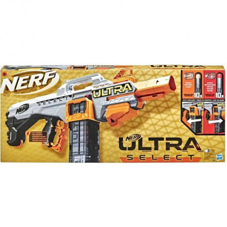 NERF - Ultra - Select - tire de 2 façons - inclut chargeurs et fléchettes - fléchettes NERF - Ultra seulement