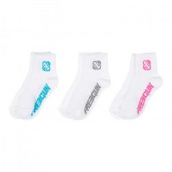 FREEGUN Lot 3 Paires de Chaussettes Blanches