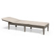 Bain de soleil en imitation résine tressée ALLIBERT avec coussins - 4 positions - Jaipur - Beige