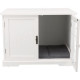 TRIXIE Niche d'intérieur - Taille M - 73 x 53 x 53 cm - Blanc - Pour chien et chat