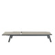 Lot de 2 bains de soleil a monter avec roulettes - 1 personne - Beige