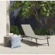 Lot de 2 bains de soleil pliant - 1 personne - Beige