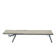 Lot de 2 bains de soleil pliant - 1 personne - Beige