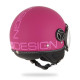MOMO DESIGN Casque Jet FGTR Classic Violet Logo Rose