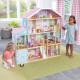 KIDKRAFT - Maison de poupées Grand View avec assemblage Ezkraft - En bois - Bleu