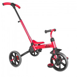 YVOLUTION Tricycle-draisienne évolutive Yvelo Flippa - Rouge