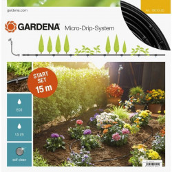 GARDENA Kit complet arrosage goutte-a-goutte taille S Micro-Drip  Arrosage ligne 100m max  Systeme auto-nettoyant - (13010-20)